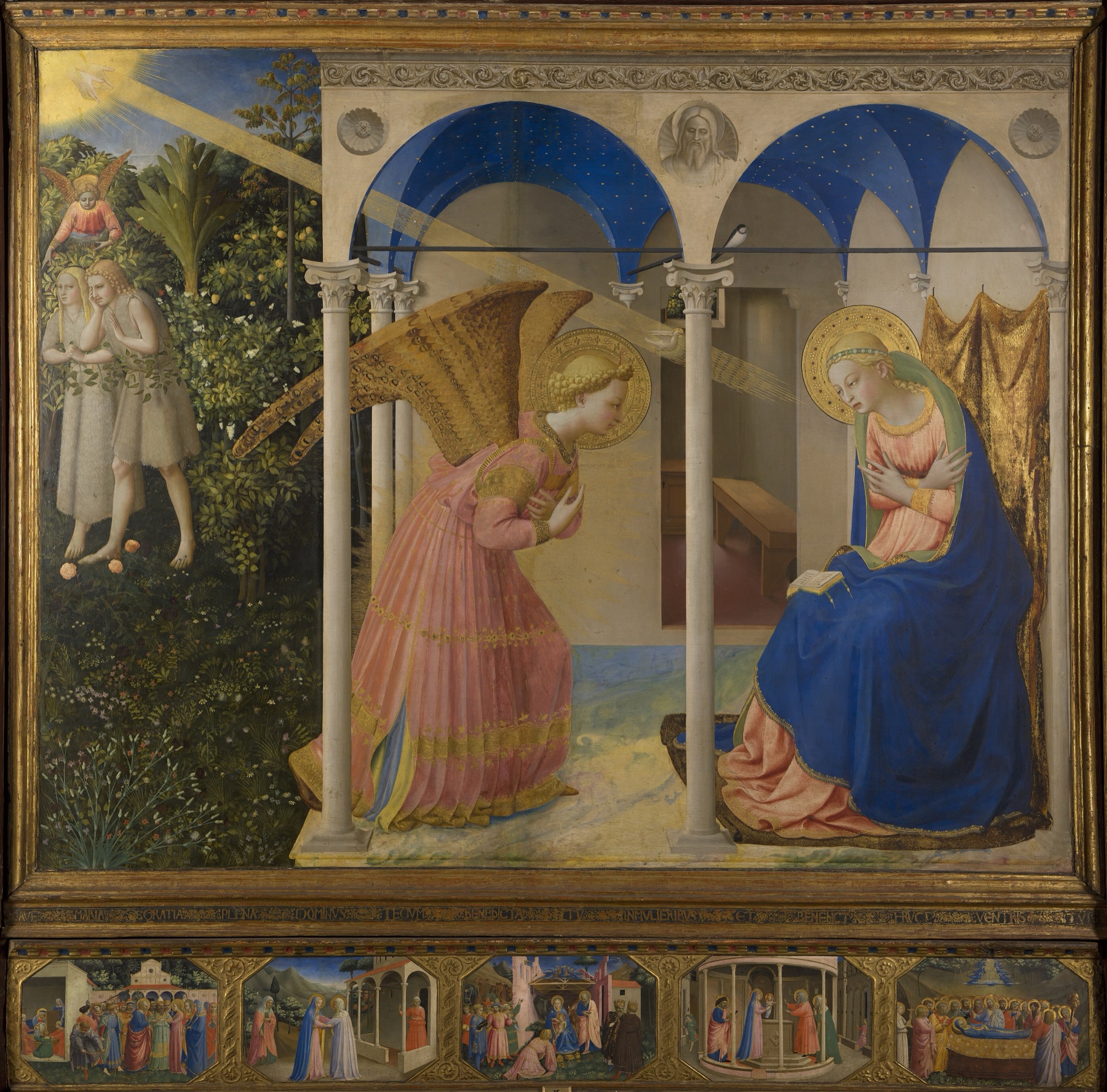 La Anunciación de Fra Angélico, retablo del Museo del Prado
