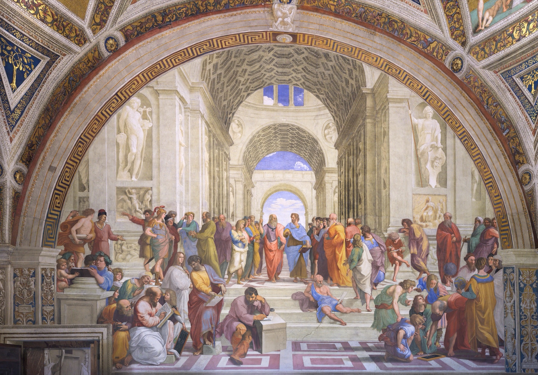 La Escuela de Atenas de Rafael en la Estancia de la Signatura