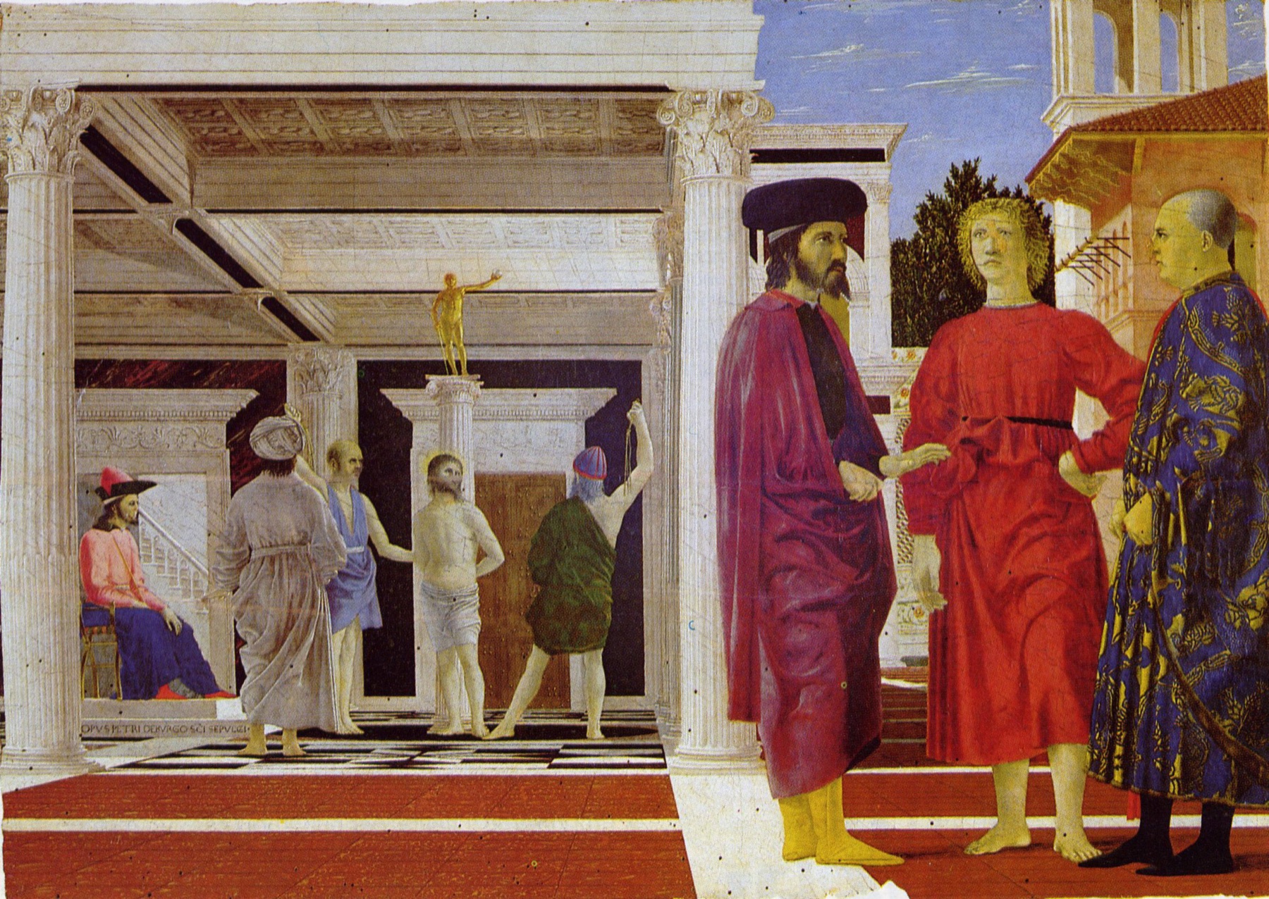 La Flagelación de Cristo de Piero della Francesca, en la Galleria Nazionale delle Marche